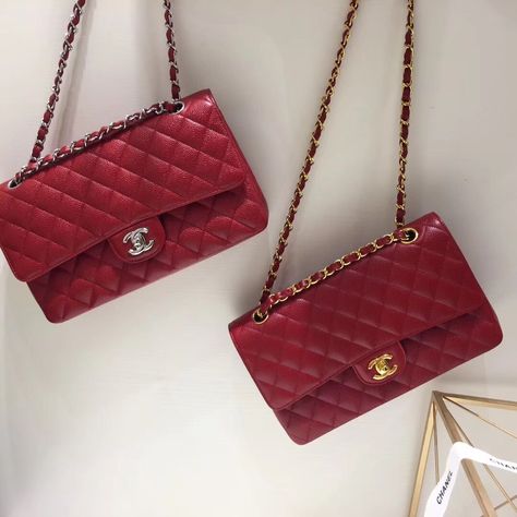 Red Bag Aesthetic, Red Chanel Bag, Chanel Medium Flap, Aesthetic Still Life, Chanel Medium Flap Bag, Luxury Wishlist, University Bag, Red Caviar, Dream Bag