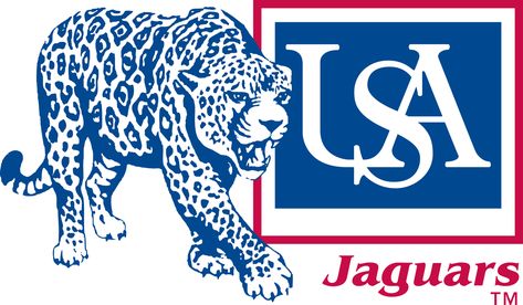 University+of+South+Alabama+Logo | South Alabama Jaguars Alternate Logo - NCAA Division I (s-t) (NCAA s-t ... South Alabama Jaguars, Alabama Football Logo, Alabama Tattoos, Soccer Tickets, Painted Skirt, Alabama Logo, University Of South Alabama, Dorm Door, South Alabama