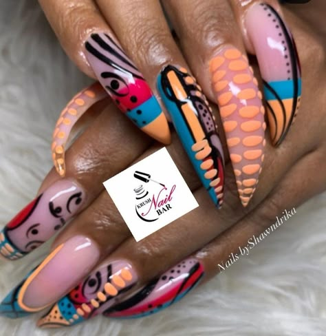 Girly Nails, Fingernails Painted, Fab Nails, Nail Goals, Nail Place, Gel Overlay, Vintage Nails, Fancy Nails Designs, Ombre Acrylic Nails