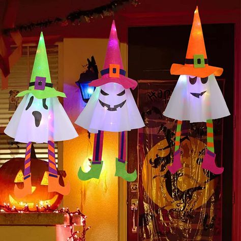 Halloween Decorations Outdoor Scary, Lantern Party, Halloween Hanging Ghost, Halloween Lighting Outdoor, Halloween Outdoor Decoration, Outdoor Halloween Decor, Christmas Arch, Halloween Hanging Decorations, Halloween Decorations Outdoor