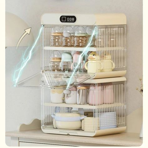 Efficient Baby Bottle Sterilizer with Storage Box and Rack - Perfect for Busy Parents Tag a friend who would love this! FAST US Shipping Get it here ——> https://prehype.shop/efficient-baby-bottle-sterilizer-with-storage-box-and-rack-perfect-for-busy-parents/ #buynow #newarrivals Baby Bottle Storage, Baby Bottle Sterilizer, Bottle Sterilizer, Kitchen Clutter, Baby Lounger, Feeding Time, Bottle Storage, Busy Parents, Free Product