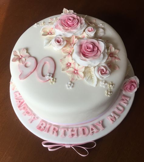 Cakes For 90 Year Old Lady, 95 Birthday Cake, 95th Birthday Cake For Grandma, 90th Birthday Cakes Grandma, 90 Birthday Cake, Ladies 90th Birthday Cake, 90th Birthday Cakes Grandma Sheet Cake, Birthday Cake For Mum, Cake Bear