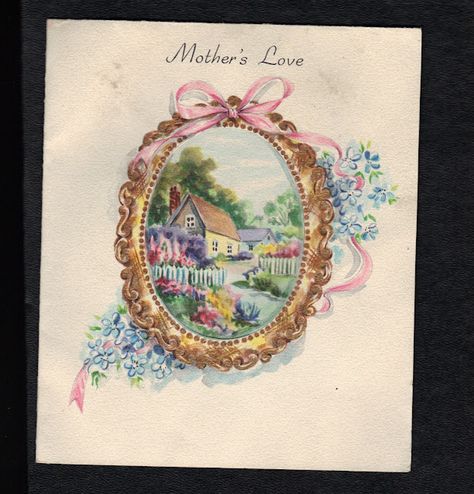 Organized Clutter, A Mother's Love, Mother's Love, My Uncle, Hallmark Cards, Vintage Card, Mother's Day Diy, Mother's Day Card, Vintage Greeting Cards