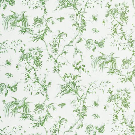 Toile De La Prairie - Green Fabric | Schumacher Blooming Branches, Industrial Wallpaper, France Country, Flame Test, La Prairie, Schumacher Fabric, Yard Lights, Antique Textiles, Seed Pods