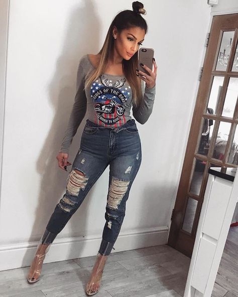 @inthestyleUK : YASS Katerina Themis in head to toe ITS  rockin' the 'King of the road bodysuit' and 'Lizzie jeans'   https://t.co/qgHwrZmFyk Katerina Themis, King Of The Road, Suit Pin, Jean Jacket Outfits, Uk Fashion, Body Suit, Jean Outfits, Jacket Outfits, Rock Revival Jean