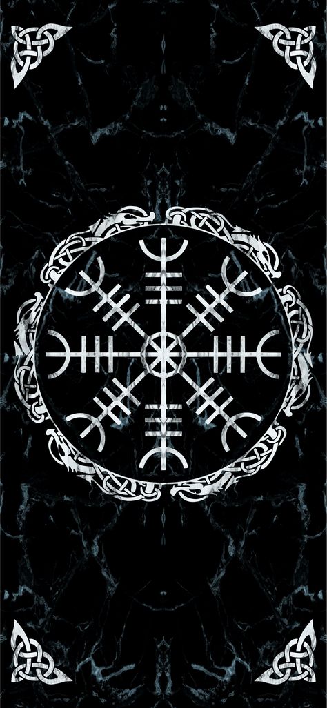 Helm Of Awe Wallpaper, Viking Iphone Wallpaper, Norse Wallpapers Iphone, Viking Runes Wallpaper, Asatru Wallpaper, Odin Wallpapers, Rune Artwork, Norse Wallpaper Iphone, Norse Wallpapers