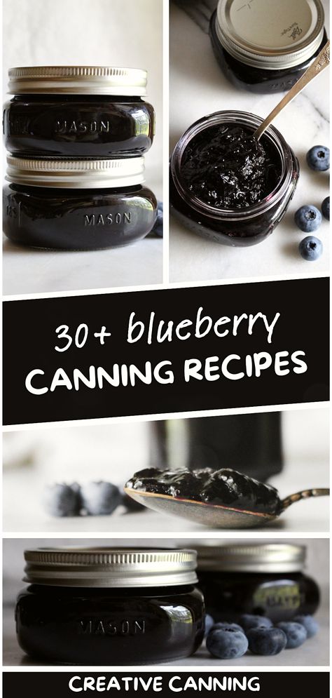 Embrace the joy of home canning with our collection of over 30 blueberry canning recipes. Explore a multitude of ways to preserve these beloved berries, from classic blueberry jam and jelly to flavorful blueberry pie filling. Ideal for canning enthusiasts or anyone who wants to extend the blueberry season. Blueberry Jams And Jellies, Blueberry Jam Recipe Canning, Blueberry Recipes Canning, Blueberry Canning, Preserve Blueberries, Lemon Jelly Recipe, Easy Blueberry Recipes, Jam Business, Canning Fruit Recipes