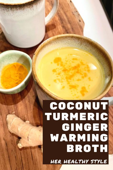 Ginger Ideas Food, Ginger Broth Soup, Healthy Broth Recipes, Liver Healing Soup, Broth For Breakfast, Ginger Turmeric Soup, Ginger Turmeric Bone Broth Recipe, Tumeric Ginger Bone Broth, Ginger Turmeric Bone Broth