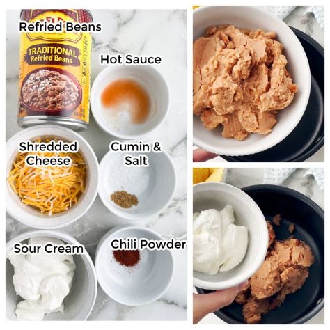 How To Make Canned Refried Beans Taste Like Restaurant - Food Lovin Family Can Refried Beans Recipe, Best Refried Beans Recipe, Quesadilla Maker Recipes, Refried Beans Recipe Easy, Canned Refried Beans, Mexican Refried Beans, Traditional Refried Beans, Make Refried Beans, Canning Refried Beans