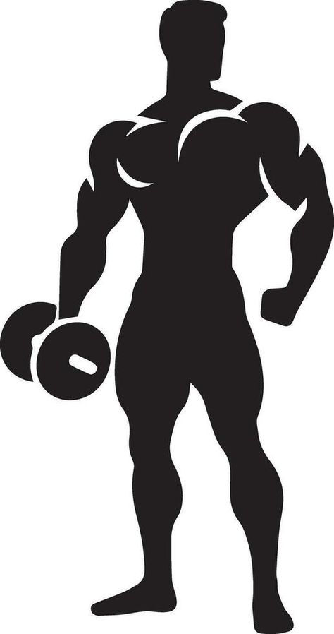 Body Builder Pose, Canvas Art Projects, Vector Silhouette, Masculine Men, Body Builder, Draw On Photos, Album Photo, Fun Drinks, Gym Motivation