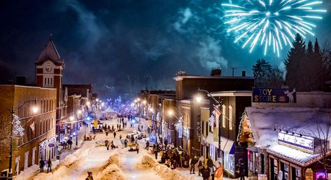 This town 2 hours from Toronto is throwing a massive winter carnival complete with snow tubing through downtown streets, fire pits, ice skating, and more. Ice Festival, Ontario Cottages, Winter Carnival, Algonquin Park, Forest And Wildlife, Snow Tubing, Big River, Canadian Winter, New Brighton