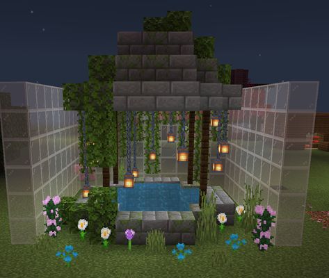 Minecraft Wishing Well, Mc Builds, Minecraft Things, Minecraft Architecture, Minecraft Building, Minecraft Ideas, Building Ideas, Wishing Well, Minecraft