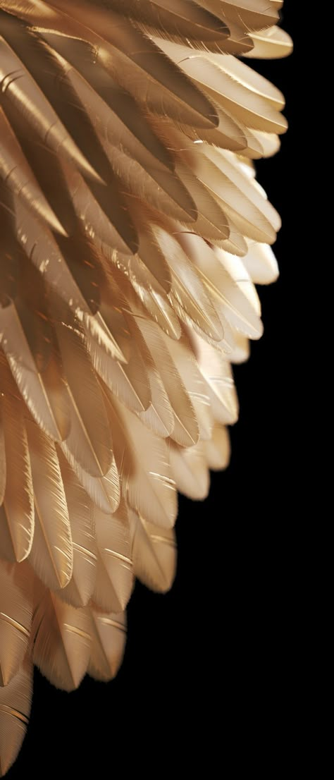 Yellow Wings Aesthetic, Feather Background Wallpapers, Golden Eagle Aesthetic, Oppo Find N2 Flip Wallpaper, Versace Moodboard, Heaven Core, Feather Aesthetic, Wandering Knight, Flip Wallpaper