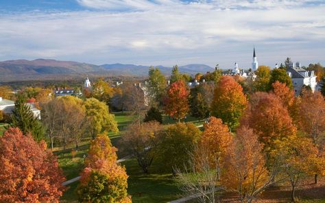 Middlebury Vt, Middlebury College, College Vibes, Middlebury Vermont, New England Fall, College Campus, Fall Aesthetic, Colleges And Universities, Rhode Island