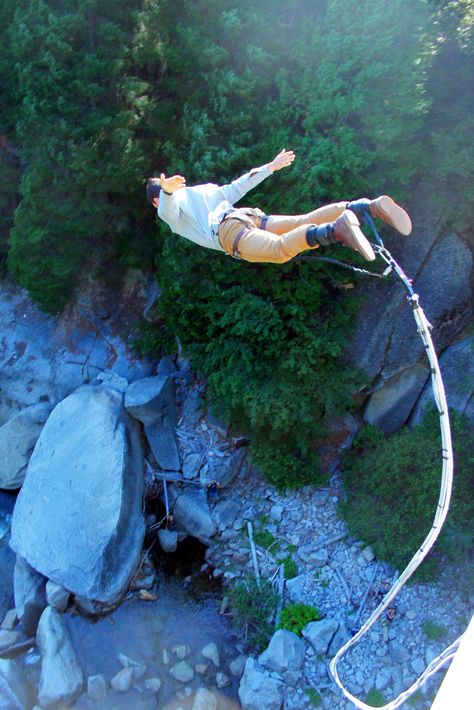 Go bungee jumping Bunji Jumping Aesthetic, Bungee Jumping Aesthetic, Vision Board Book, Bungee Jumping, Adventure Aesthetic, Parasailing, Board Book, Rafting, Life Style