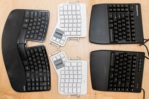 The Best Ergonomic Keyboard for 2019: Reviews by Wirecutter | A New York Times Company Ergonomic Keyboard And Mouse, Gaming Technology, Ergonomic Keyboard, Pc Ideas, Desk Area, Carpal Tunnel, Split Design, Best Budget, Pc Computer