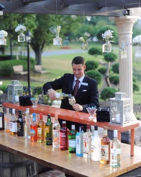 Escuss our bartender out on our Patio Wedding Bartender Ideas, Backyard Wedding Bartender, Tip Jars For Wedding Bartenders, Tip Jar For Wedding Bartender, Tip Jar Wedding Bartender, Bartender Wedding, Wedding Bartender, Patio Wedding, Outside Wedding