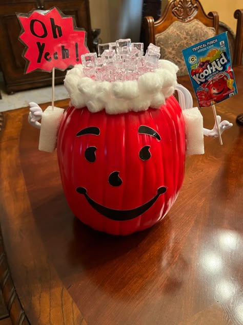 Ideas For Decorating A Pumpkin, Hilarious Pumpkin Painting Ideas, Funny Pumpkin Contest Ideas, Diy Pumpkin Decorating Ideas, 2024 Pumpkin Decorating Ideas, Mental Health Pumpkin Decorating, Kool Aid Man Pumpkin, Best Decorated Pumpkins, Healthcare Pumpkin Decorating Contest