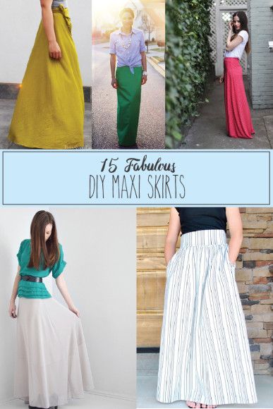 15 Fabulous DIY Maxi Skirts Sew Maxi Skirts, Maxi Skirt Sewing Pattern, Mum Clothes, Diy Maxi Skirt, Remake Clothes, Maxi Skirt Pattern, Diy Skirts, Skirt Diy, Fabulous Diy