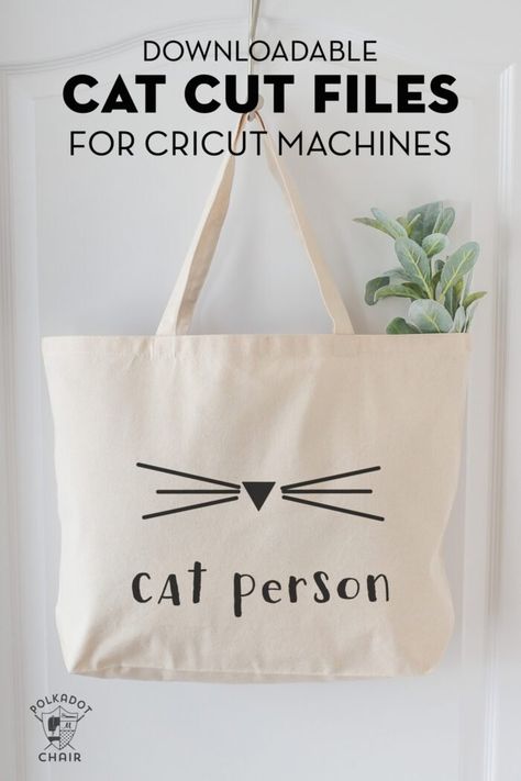 Free cricut svg files with a cat theme. You had me at meow, i like cats and maybe 3 people, cat person. #cricut #svg Free Cricut Svg, Cricut Supplies, Polka Dot Chair, Personalized Wood Signs, Free Cricut, Book Tote Bag, Free Cats, Cat Themed, Cricut Free