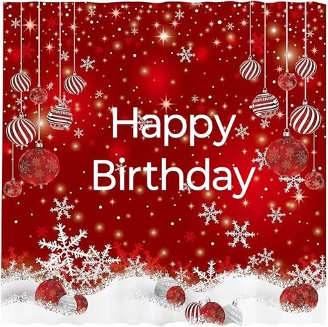 Happy Christmas Birthday Wishes, December Birthday Wishes, Christmas Birthday Wishes, Birthday Cards Wishes, Red Happy Birthday, December Wishes, Happy Birthday Christmas, Birthday Gif Images, Happy Birthday Gif Images