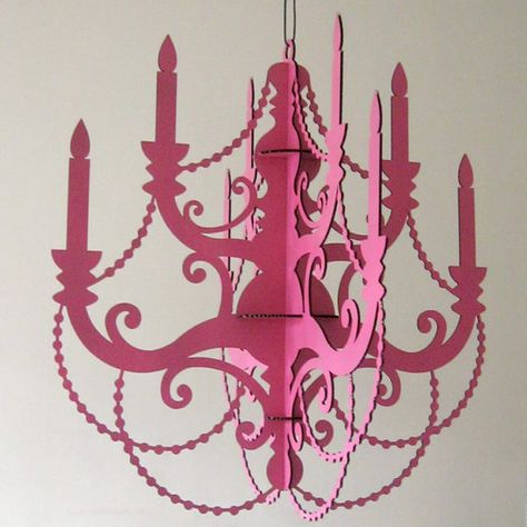 laser cut chandelier   sequin shop on stay Cinderella Ball, Cardboard Chandelier, Paper Chandelier, Pink Chandelier, Cinderella Party, Folding Origami, Cinderella Birthday, Kitchen Shower, Chandelier Decor