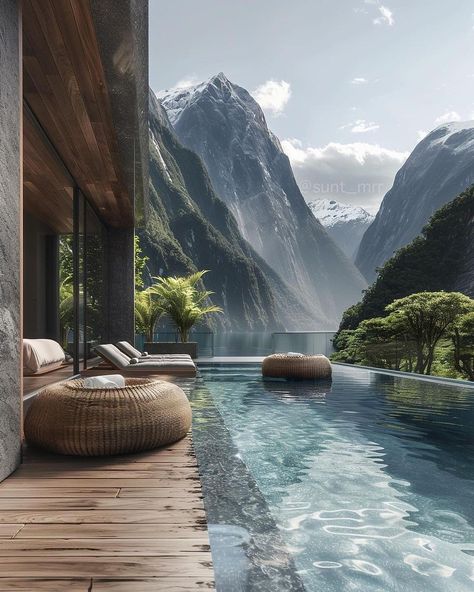 Beautiful Hotels & Resorts | Wake up to the breathtaking beauty of New Zealand in this beautiful villa, by @sunt_mrr 🇳🇿🤩 Send this to someone who’d love to stay at... | Instagram Luxury Closets, Closets Design, Best Home Design, New Zealand Houses, Budget Friendly Travel, Different Design Styles, Luxury Closets Design, Brick Exterior House, Beautiful Villas