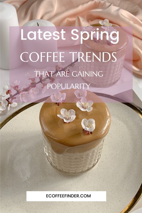 As the days get longer and the weather gets warmer, it's time to switch up your coffee game and embrace the latest spring coffee trends that are gaining popularity. From refreshing iced coffees to floral-infused lattes, there are plenty of new flavors and styles to explore. #coffee #coffeetrends Spring Iced Coffee, Spring Coffee Recipes, Trending Coffee Drinks, Spring Drinks Coffee, Spring Latte Flavors, Spring Coffee Drinks, Coffee Trends, Summer Coffee Drinks, Superfood Coffee