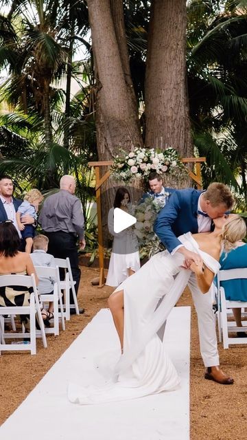 Fremantle Wedding Photographer on Instagram: "How cute is an end of the aisle dip & kiss?  Bridget & Brad executed it perfectly🖤🖤

Wedding photographed for @weddingsandeventsunlimited 
@exclusive_occasions 
@peoplescelebrant 
@sweetfloralperth 
@noabridalstudio" Aisle Dip Kiss, Wedding Dip Kiss, Dip Kiss, Wedding Photo, Photo Ideas, Dip, Wedding Photos, Wedding Photographer, Wedding Photographers