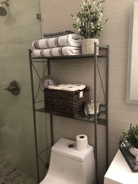 Over The Bathroom Toilet Storage, Bathroom Organization Ideas Over Toilet, Restroom Shelves Over Toilet, Walmart Over The Toilet Storage, Bathroom Shelf Decor Over Toilet Organization Ideas, Bathroom Rack Over Toilet, On Top Of Toilet Storage, Over The Toilet Rack Decor, Bathroom Shelves Over Toilet Standing