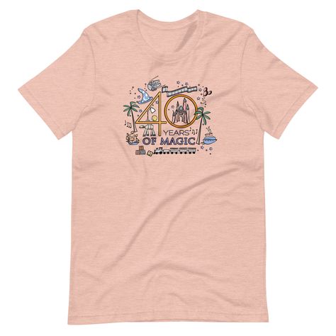 Disney Anniversary, Disney Birthday Shirt, Birthday Tanks, Birthday Disney, Anniversary Shirt, Magic Design, Disney Birthday, Disney Castle, Milestone Birthday