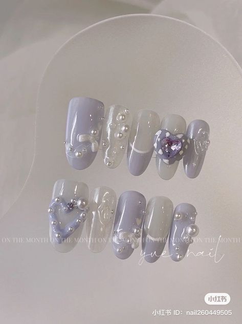 Nail Inspo Douyin, Unique Nail Art, Asian Nails, Blush Nails, Really Cute Nails, Cute Gel Nails, Soft Nails, Jelly Nails, Kawaii Nails