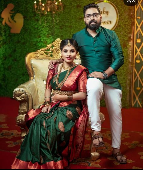 Sarees For Seemantham, Srimantham Photoshoot Saree, Seemantham Poses With Husband, Seemantha Photoshoot, Srimantham Stills Photo, Seemantham Stills, Srimantham Sarees, Seemantham Photoshoot, Srimantham Photoshoot