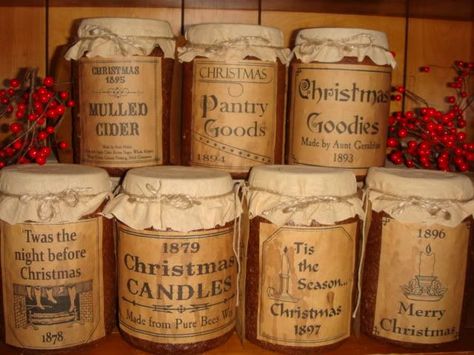 Christmas free labels primitive | Free Primitive Jar Labels | Primitive Rustic Grubby Grungy Jar Candles ... Grubby Jars, Vintage Labels Printables Free, Primitive Diy, Grubby Candles, Grungy Candles, Primitive Labels, Grunge Ideas, Christmas Name Tags, Tea Labels