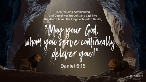 Great Bible Art! Daniel 6:16 from Biblia.com. Impacted Wisdom Teeth, Deliverance Ministry, Bible Songs, God's Heart, Song Of Solomon, King James Bible, Fear Of The Lord, Prayers For Healing, Daily Meditation