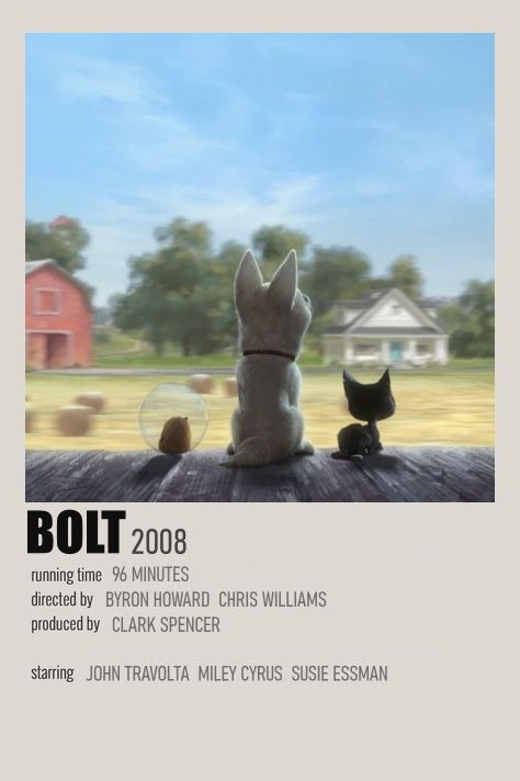 Bolt Movie Poster, Bolt Poster, Old Disney Movies, Indie Movie Posters, Movie Collage, Movie Card, Iconic Movie Posters, Film Posters Minimalist, Disney Animated Movies