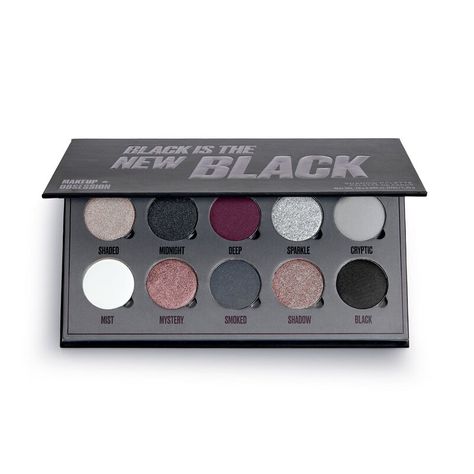 Black Eyeshadow Palette, Chocolate Eyeshadow Palette, Black Is The New Black, Gold Eyeshadow Palette, Rose Gold Eyeshadow, New Eyeshadow Palettes, Lipstick Palette, Smokey Eyeshadow, Black Eyeshadow