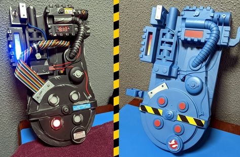 Gallery | Hasbro Kids Proton Pack Conversion | Hackaday.io Diy Proton Pack Ghostbusters, Proton Pack Diy, Proton Pack Ghostbusters, Ghostbusters Proton Pack, Ghostbusters Afterlife, Ghostbusters Costume, Proton Pack, Rub N Buff, 1984 Movie