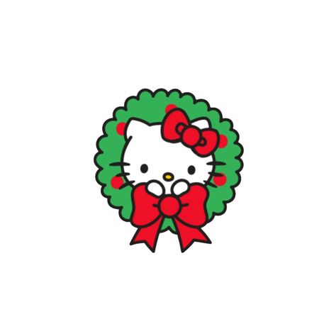 Christmas Widgets Hello Kitty, Christmas Tiktok Pfp, Winter Cartoon Characters, Hello Kitty Christmas Stickers, Hello Kitty Gingerbread Wallpaper, Kuromi Christmas Icon, Hello Kitty Christmas Widget, Hello Kitty Christmas Icon, Christmas Instagram Highlight Cover