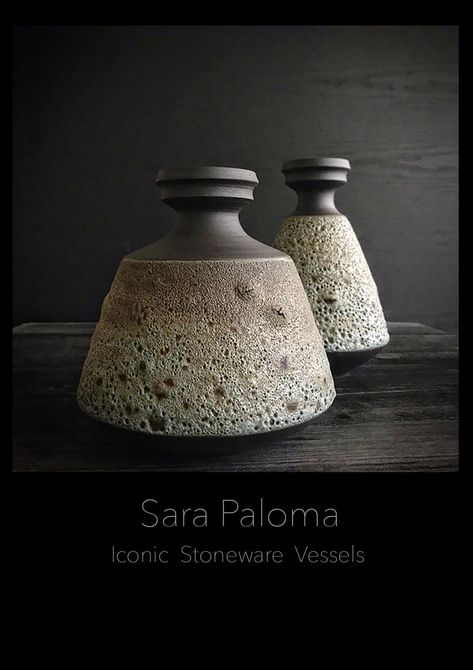 Glaze Ceramics, Stoneware Vase, Bottle Vase, Contemporary Ceramics, Black Obsidian, Studio Pottery, Paloma, Pottery Art, Stoneware