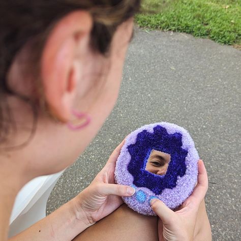 Remember to keep yourself fed and watered with your very own tamagotchi mirror keychain! It's tufted front and back so feels nice and squishy but not heavy 🙌 Can also be made in custom colours 💖 #tuftingart #tufting #fiberart #rug #tamagotchi #rugtufting #tuftingvendor #tuftinggun Tufted Keychain, Mirror Keychain, Best Anime Shows, Tufted Rug, Anime Shows, Fiber Art, Custom Color, Wall Hanging, Rug