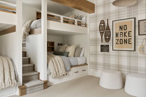 Tahoe Pines Paint Guide - Studio McGee Studio Mcgee Home, No Wake Zone, The Mcgee Home, Mcgee Home, Plaid Wallpaper, Modern Mountain, Bunk Room, Studio Mcgee, Custom Kitchen