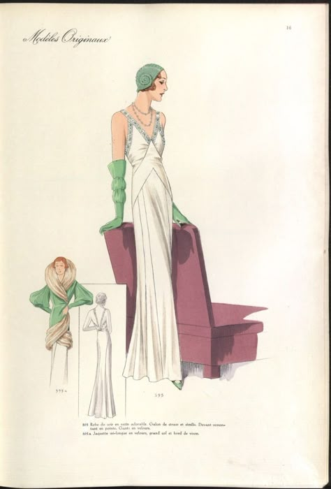 30s Dress Pattern, Magazine Pictures, Miss Marple, 30s Fashion, Vintage Dress Patterns, 20s Fashion, Fashion Drawings, Illustration Fashion Design, 1930s Fashion