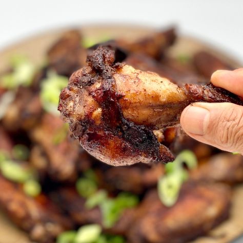 Voodoo Chicken Wings | Asian plus Caribbean Jerk Spices Voodoo Chicken, Baked Jerk Chicken, Chicken Wingettes, Asian Chicken Wings, Soy Sauce Marinade, Jerk Chicken Wings, Caribbean Chicken, Jerk Marinade, Chinese Five Spice Powder