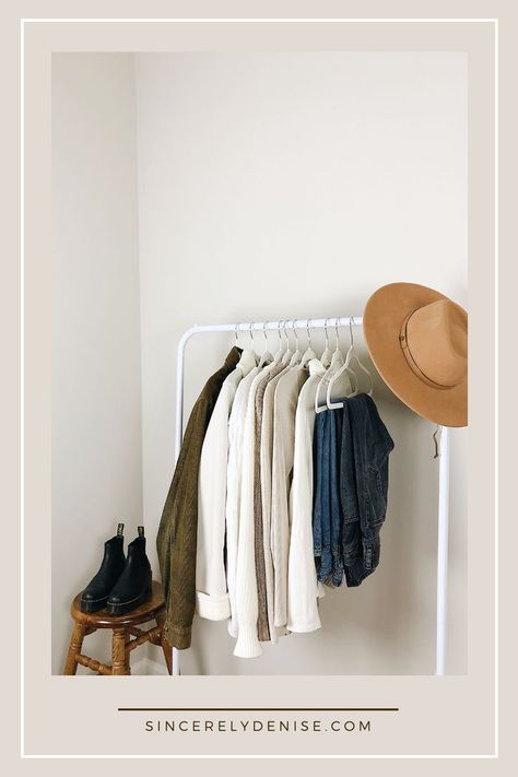 Slow Living Wardrobe, Intentional Living, Minimalist Lifestyle, Slow Living, Simple Living, Wardrobe Rack, Declutter, Capsule Wardrobe, Thrift Store