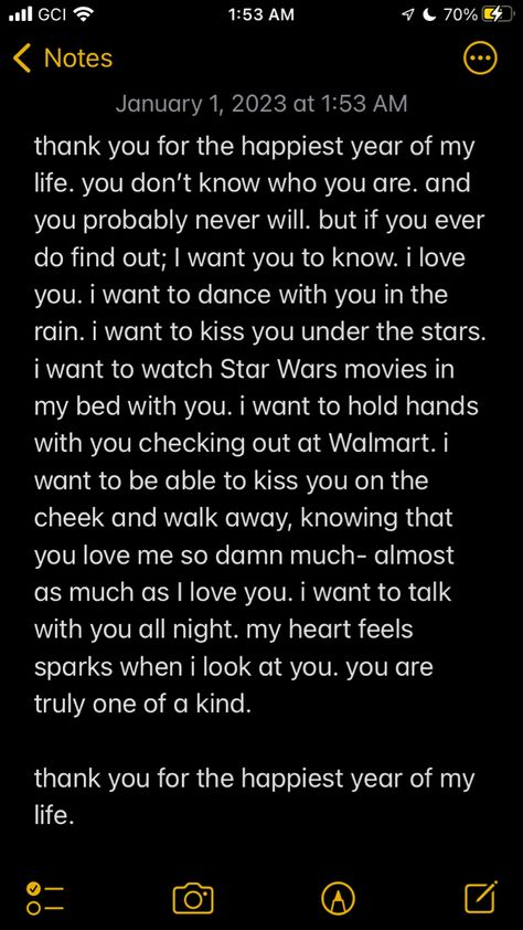 a love letter to someone who will never see it Happiest Year Of My Life, Watch The Stars, Star Wars Watch, Dance With You, Happy Year, Star Wars Movie, Know Who You Are, Under The Stars, Kiss You