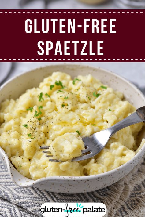 Get ready to tantalize your taste buds with this delicious gluten-free spaetzle recipe! Try it and add a new favorite pasta dish to your menu! Gluten Free Spaetzle, Gluten Free Spaetzle Recipe, Spetzel Recipe, Spaetzle Recipes, Speatzle Recipe, Spaetzle Recipe, Gf Pasta, Allergy Recipes, Recipes Bread