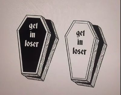 Gravestone Tattoo Ideas, Cute Tombstone Tattoo, Tombstone Doodle, Get In Loser Tattoo, Casket Tattoo, Tomb Tattoo, Loser Tattoos, Tomb Stone Tattoo, Headstone Tattoo