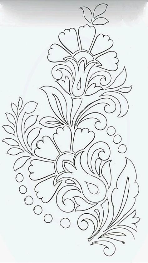 Bordado Jacobean, Flower Vector Art, Jacobean Embroidery, Flower Pattern Drawing, Leather Tooling Patterns, Tooling Patterns, Beautiful Hairstyle, Designs Coloring Books, Pola Sulam