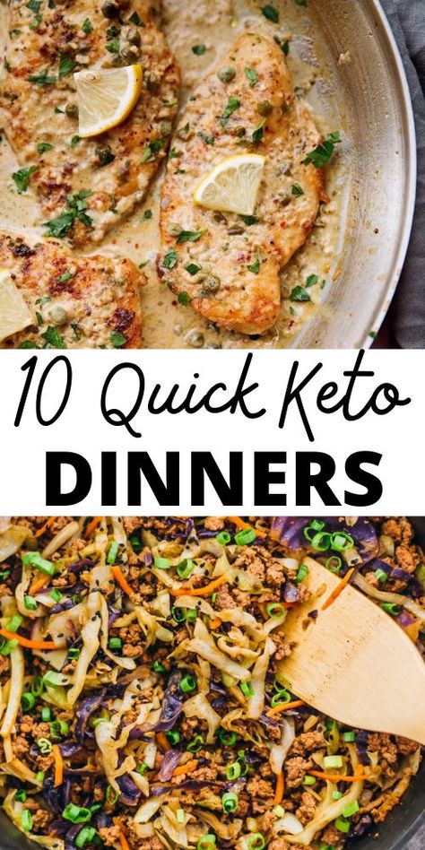 Keto Chart, Quick Keto Dinner, Diet Meal Plan For Beginners, Quick Keto Meals, Meal Plan Ideas, Keto Healthy, Keto Dinner Recipes, Low Carb Easy, Keto Dinners